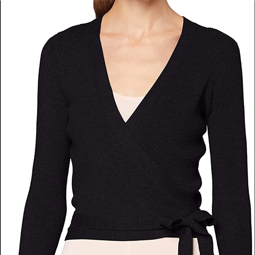 Capezio Ladies xs black knitwear ballet wrap